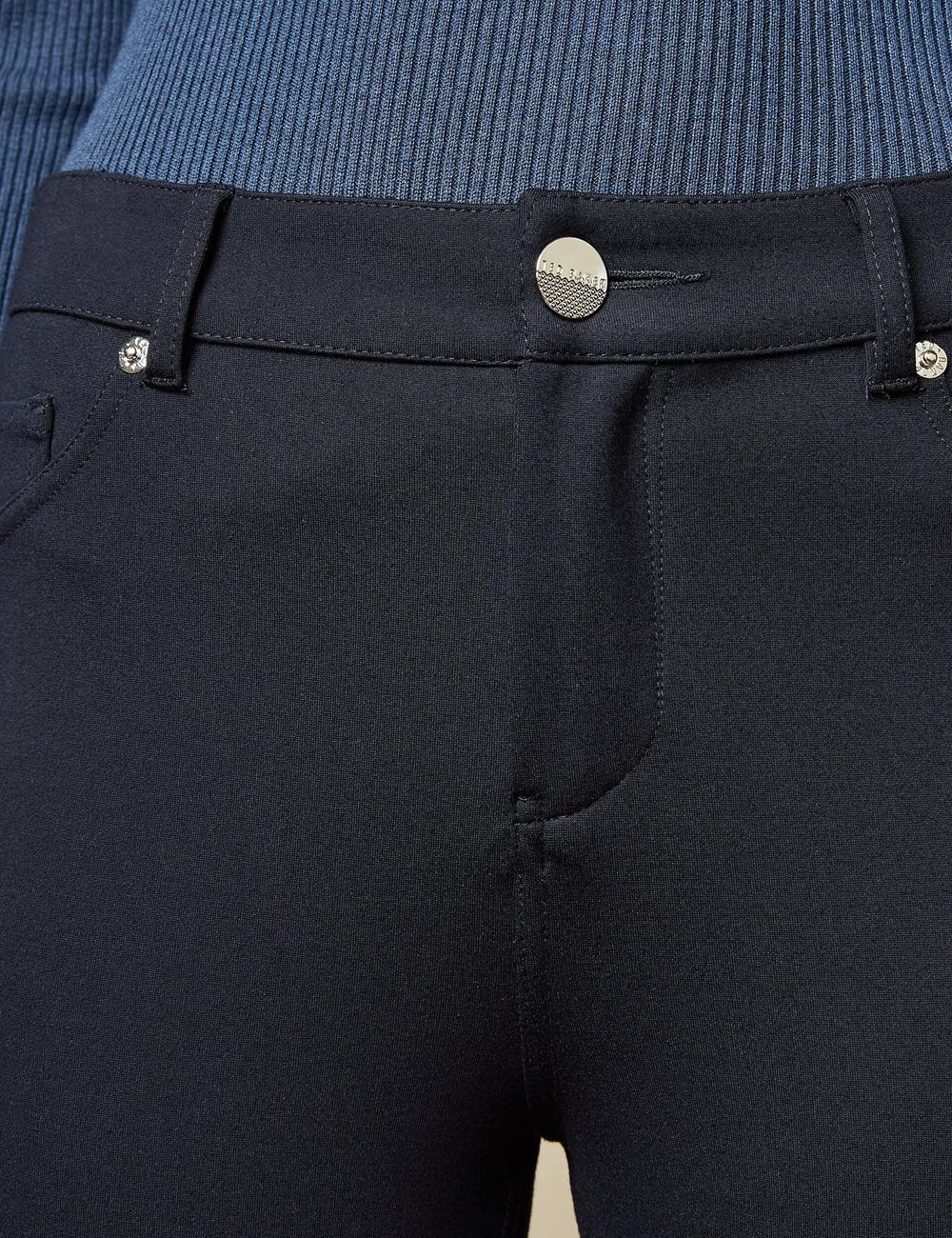 Women Ted Baker STRENTI - Skinny Fit Zip Cuff Jeggings Dk-Blue | OQYR61802