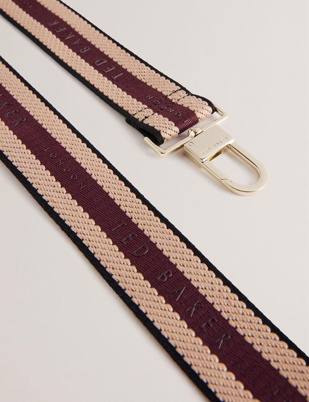 Women Ted Baker WEBBII - Branded Webbing Detachable Bag Straps Purple | JCZM43569